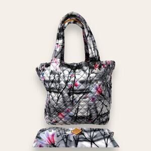 MZ Wallace Medium Metro Quilted Magnolia Limited Edition Shoulder Tote Bag